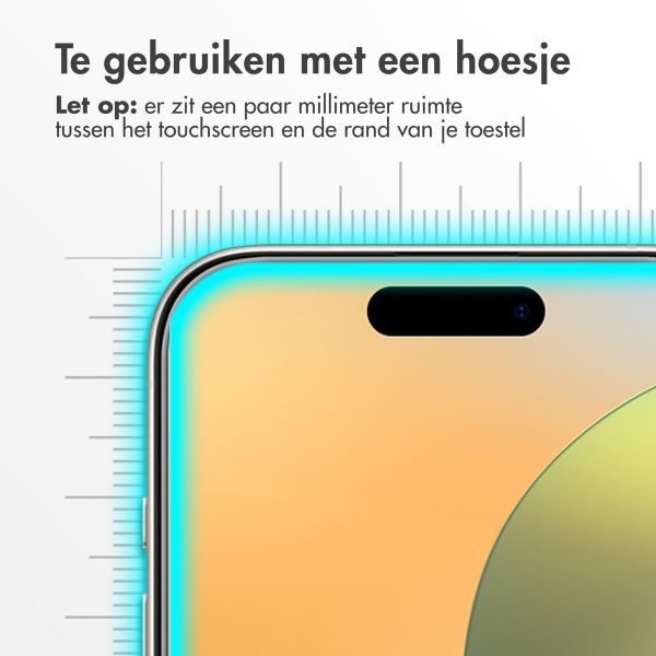 Accezz Gehard Glas Screenprotector 2-pack iPhone 16 Pro