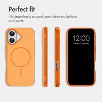 imoshion Colour Back Cover with Thin MagSafe Ring Apple iPhone 17 - Orange