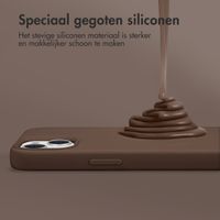 Accezz Liquid Silicone Backcover met MagSafe Apple iPhone 16 Pro Max - New Tea Brown