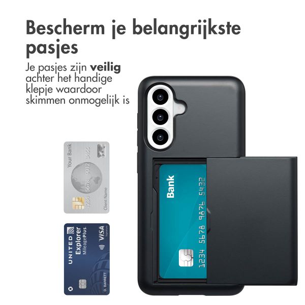 imoshion Backcover met pasjeshouder Samsung Galaxy A36 / A56 - Zwart