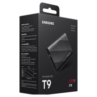 Samsung Portable SSD T9 - 2TB - USB 3.2 Gen 2x2 - Zwart