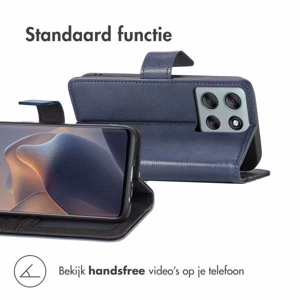 imoshion Luxe Bookcase Motorola Moto G86 Power - Donkerblauw