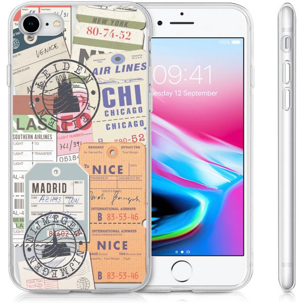 imoshion Design hoesje iPhone SE (2022 / 2020) / 8 / 7  - Reizen - Multicolor