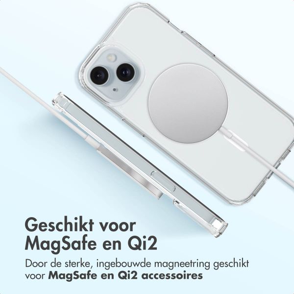 Accezz Xtreme Impact Backcover met MagSafe Apple iPhone 15 - Transparant