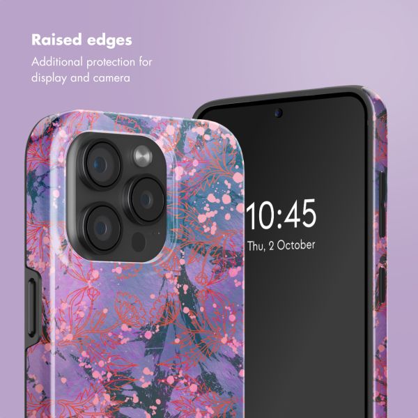 Selencia Vivid Back Cover with MagSafe Apple iPhone 15 Pro - Fresh Paint Flower Orange