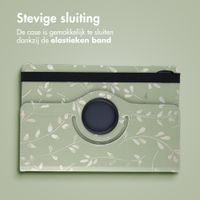 imoshion 360° Draaibare Design Bookcase Samsung Galaxy Tab S11 - Green Flowers