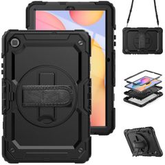 Extreme Backcover with handstrap and shoulder strap Samsung Galaxy Tab S6 Lite / Tab S6 Lite (2022) - Zwart