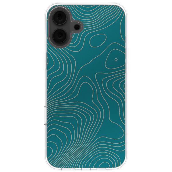 imoshion Design hoesje Apple iPhone 16 - Topo Turquoise