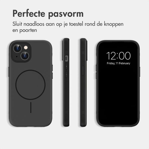 imoshion Color Backcover met Thin MagSafe Ring Apple iPhone 15 - Zwart