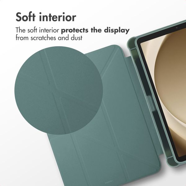 imoshion Origami Bookcase Samsung Galaxy Tab A11 Plus - Dark Green