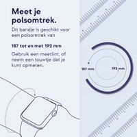 Apple Siliconen solobandje Apple Watch | 44/45/46/49 mm - Maat 10 - Starlight