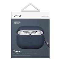 Uniq Terra Echt Lederen Case Apple AirPods Pro 2 - Space Blue