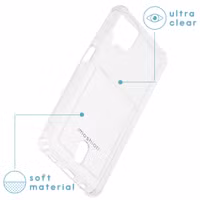 imoshion Softcase Backcover met pashouder Samsung Galaxy A12 - Transparant