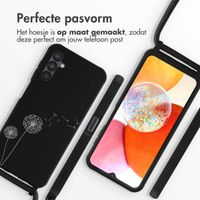 imoshion Siliconen design hoesje met koord Samsung Galaxy A14 (5G/4G) - Dandelion Black