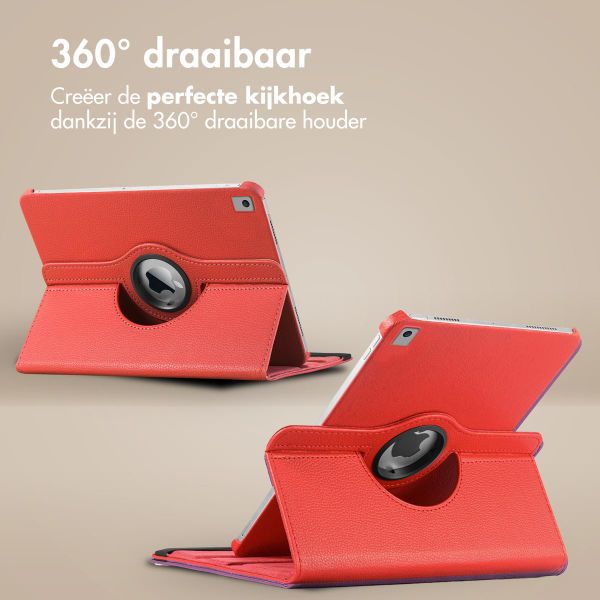 imoshion 360° draaibare Bookcase iPad 7 (2019) / iPad 8 (2020) / iPad 9 (2021) 10.2 inch - Rood