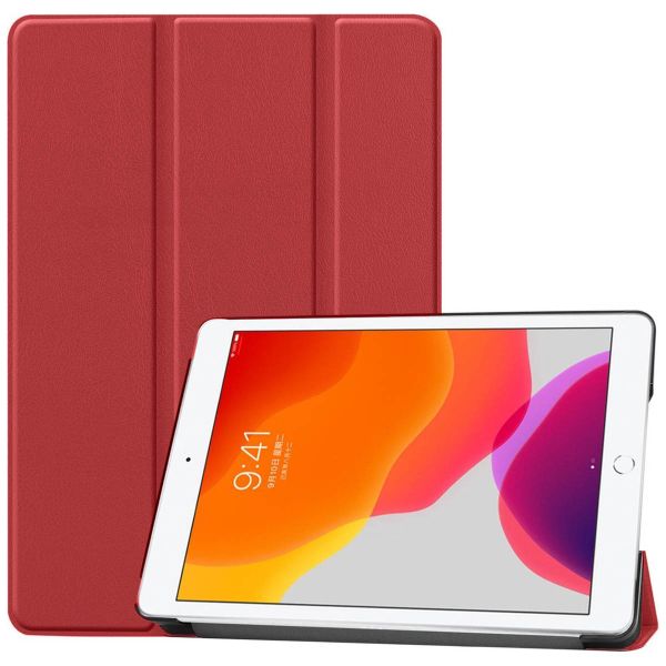 imoshion Trifold Bookcase iPad 7 (2019) / iPad 8 (2020) / iPad 9 (2021) 10.2 inch - Rood