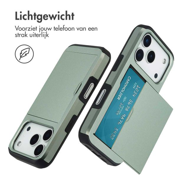 imoshion Backcover met pasjeshouder Apple iPhone 17 Pro - Groen