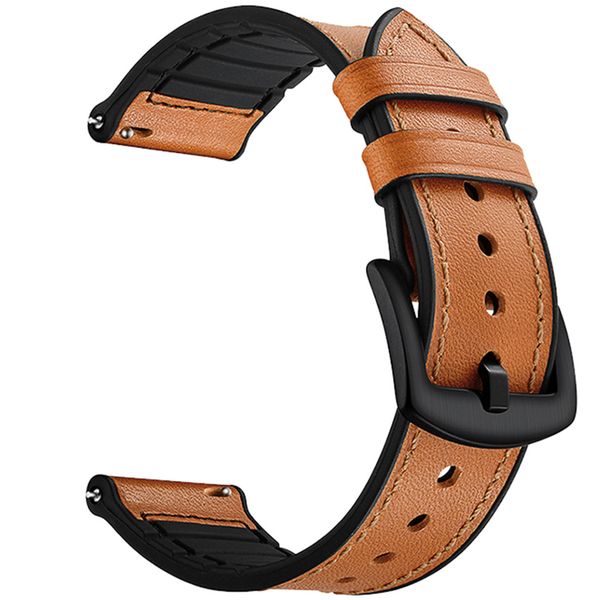 imoshion Echt lederen bandje Galaxy Watch 40/42mm / Active 2 42/44mm / Watch 3 41mm - Bruin