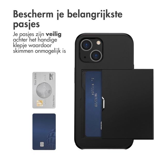 imoshion Backcover met pasjeshouder Apple iPhone 14 Plus - Zwart