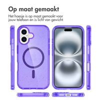 imoshion Sparkle Backcover met MagSafe Apple iPhone 16 - Glitter Paars