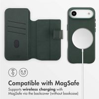 Accezz 2-in-1 Leather Bookcase with MagSafe Apple iPhone Air - Cedar Green