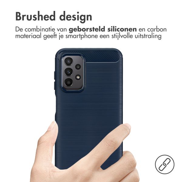 imoshion Brushed Backcover Samsung Galaxy A23 (5G) - Donkerblauw
