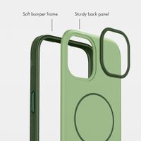 imoshion Colour Back Cover with Thin MagSafe Ring Apple iPhone 15 - Dark Green