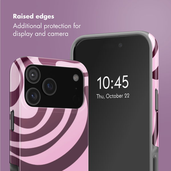 Selencia Vivid Back Cover with MagSafe Apple iPhone 17 Pro Max - Wavy Swirl Pink Plum