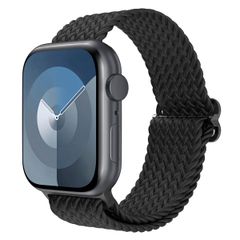 imoshion Nylon geweven bandje Apple Watch Series 1 t/m 9 / SE (38/40/41 mm) | Series 10 / 11 (42 mm) - Zwart