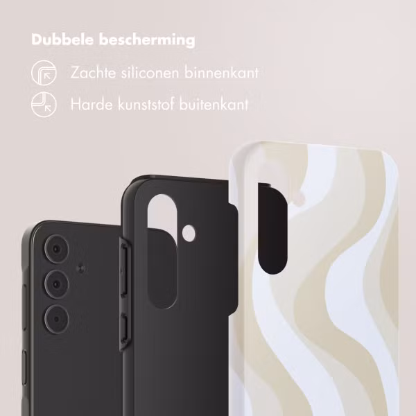 Selencia Vivid Backcover Samsung Galaxy A55 - Desert Waves Beige