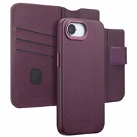 Accezz Leather Bookcase 2-in-1 met MagSafe Apple iPhone 16e - Heath Purple