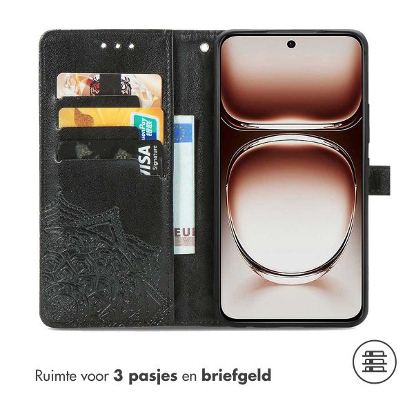 imoshion Mandala Bookcase Oppo A40 (4G) / Oppo A40M (4G) / Oppo A60 (5G) - Zwart