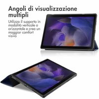 imoshion Trifold Bookcase Samsung Galaxy Tab A8 - Donkerblauw