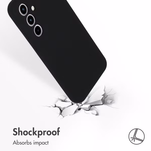 Accezz Liquid Silicone Backcover Samsung Galaxy A35 - Zwart