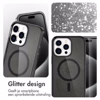 imoshion Sparkle Backcover met MagSafe Apple iPhone 15 Pro Max - Glitter Zwart