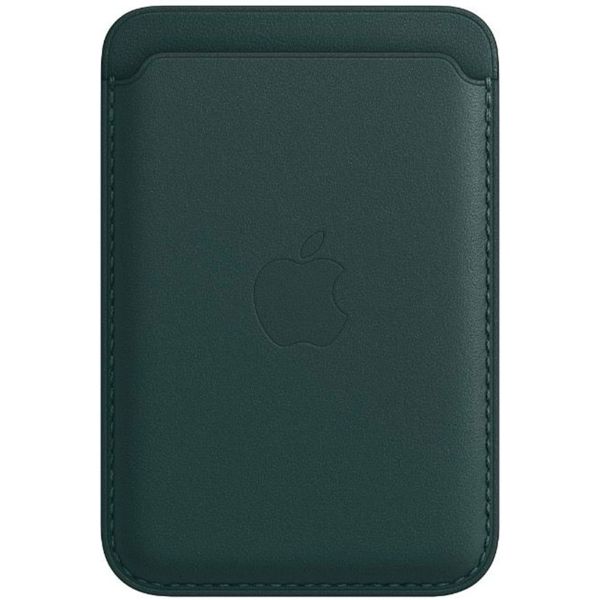 Apple Leather Wallet MagSafe (Apple Wallet 2nd generation) - Met ingebouwde AirTag functie - Forest Green