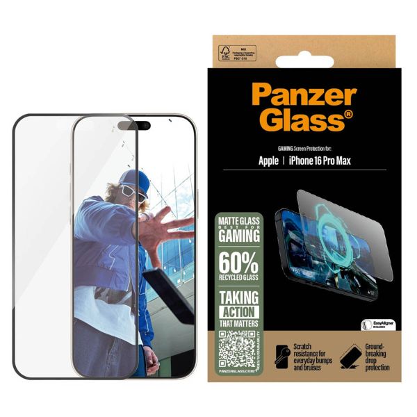 PanzerGlass EyeScreenprotector Ultra Wide Fit met applicator iPhone 16 Pro Max