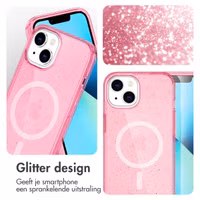 imoshion Sparkle Backcover met MagSafe Apple iPhone 14 - Glitter Roze