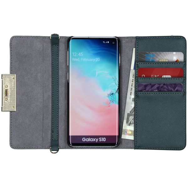 iDeal of Sweden Kensington Clutch Samsung Galaxy S10 - Groen