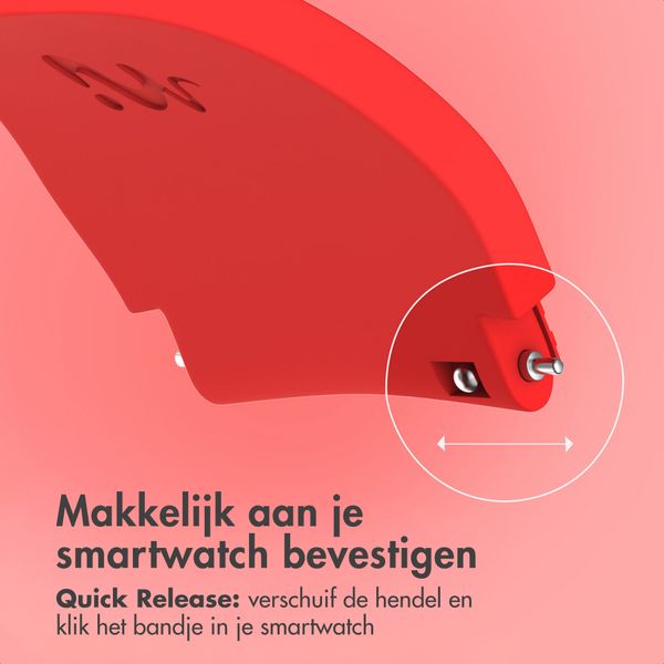 imoshion Flexibel Siliconen bandje - Universeel 20 mm aansluiting - Rood