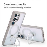 Accezz Ring Stand Backcover met MagSafe Samsung Galaxy S25 Ultra - Grijs