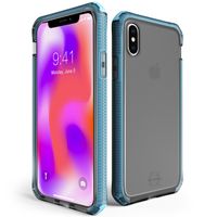 Itskins Supreme Frost Backcover iPhone Xs / X - Zwart / Blauw