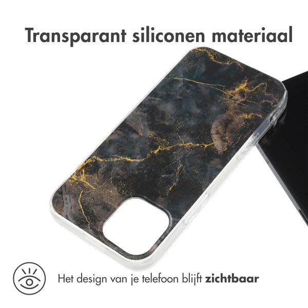 imoshion Design hoesje Apple iPhone 13 Mini - Black Marble