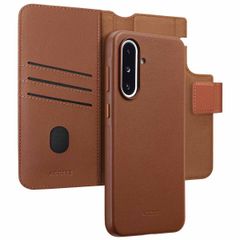 Accezz Leather Bookcase 2-in-1 met MagSafe Samsung Galaxy A36 / A56 - Coffee Brown