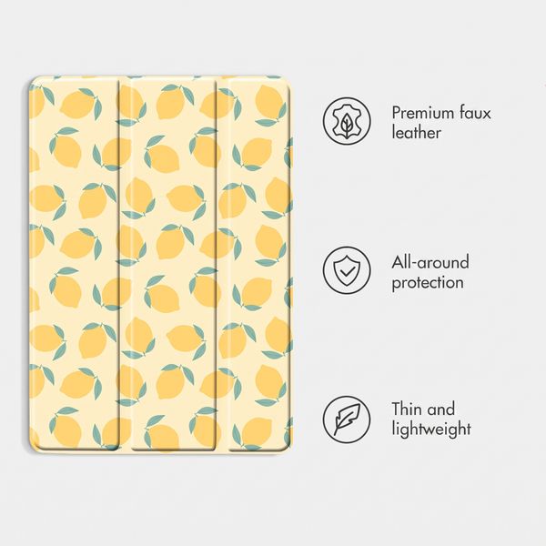 imoshion Design Trifold Case Apple iPad 11 (2025) 11 inch A16 / iPad 10 (2022) 10.9 inch - Citrus Dream