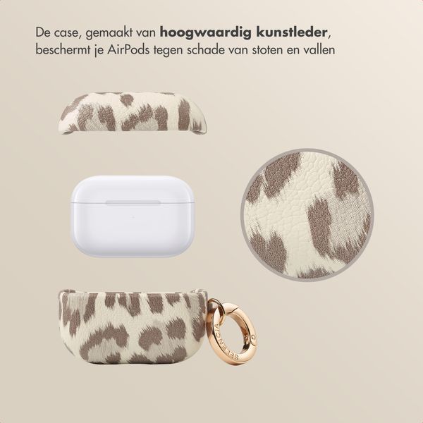 Selencia Sabi Case Apple AirPods Pro 3 - Panterprint - Soft Ivory
