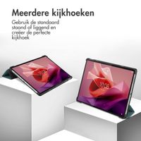 imoshion Trifold Bookcase  Lenovo Tab P12 - Donkergroen