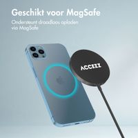 Accezz Wireless Charger USB-C | MagSafe en Qi2 draadloze oplader - 1 meter - Zwart