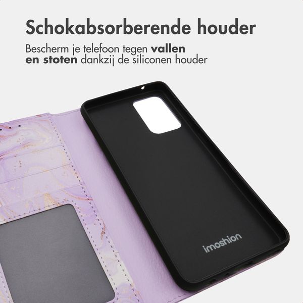 imoshion Design Bookcase Samsung Galaxy A52(s) (5G/4G) - Purple Marble