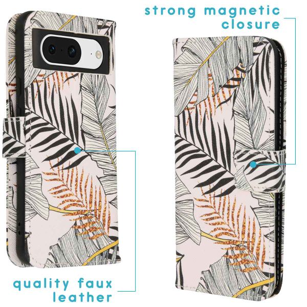 imoshion Design Softcase Bookcase Google Pixel 8 - Glamour Botanic